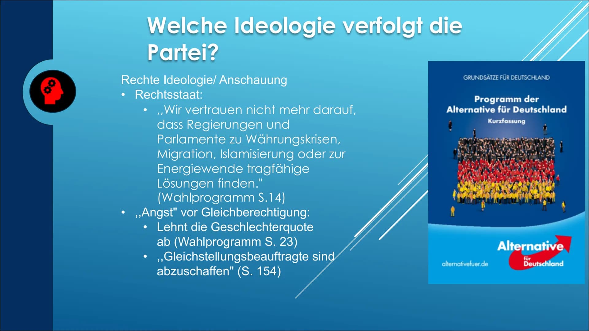 WAS IST DIE AFD?
Von Unbekannt (Yk) ●
●
●
INHALTSVER-
ZEICHNIS
Wer wählt die AfD?
• Wer sind die Spitzenkandidaten?
Wie sieht es mit dem Kli