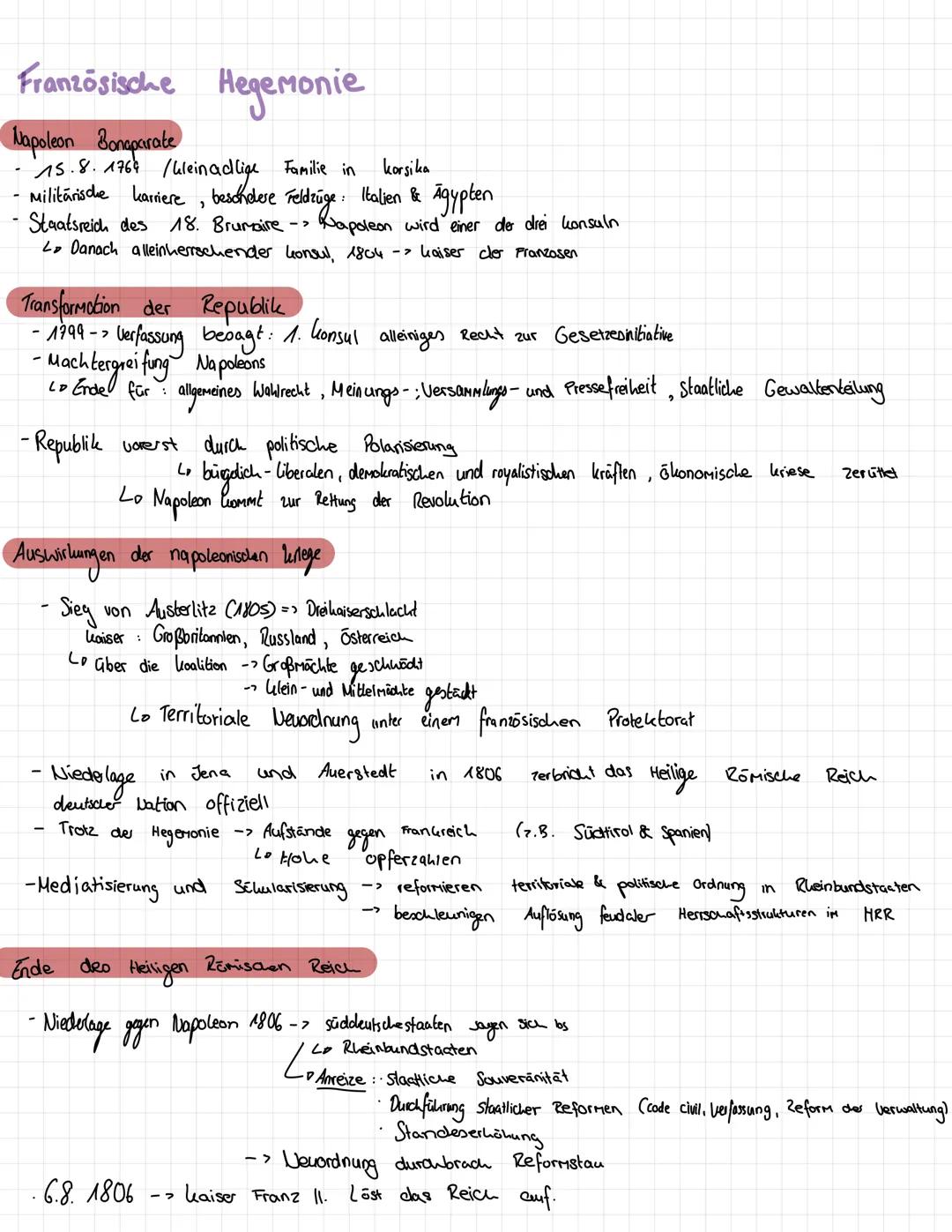 Geschichts Reistungskurs
2023-2025 Hegemonie
1 Befreiungskriege
vor marz
Wienes kongress
Metternich
Code civile
westfälischer Frieden
Hambac