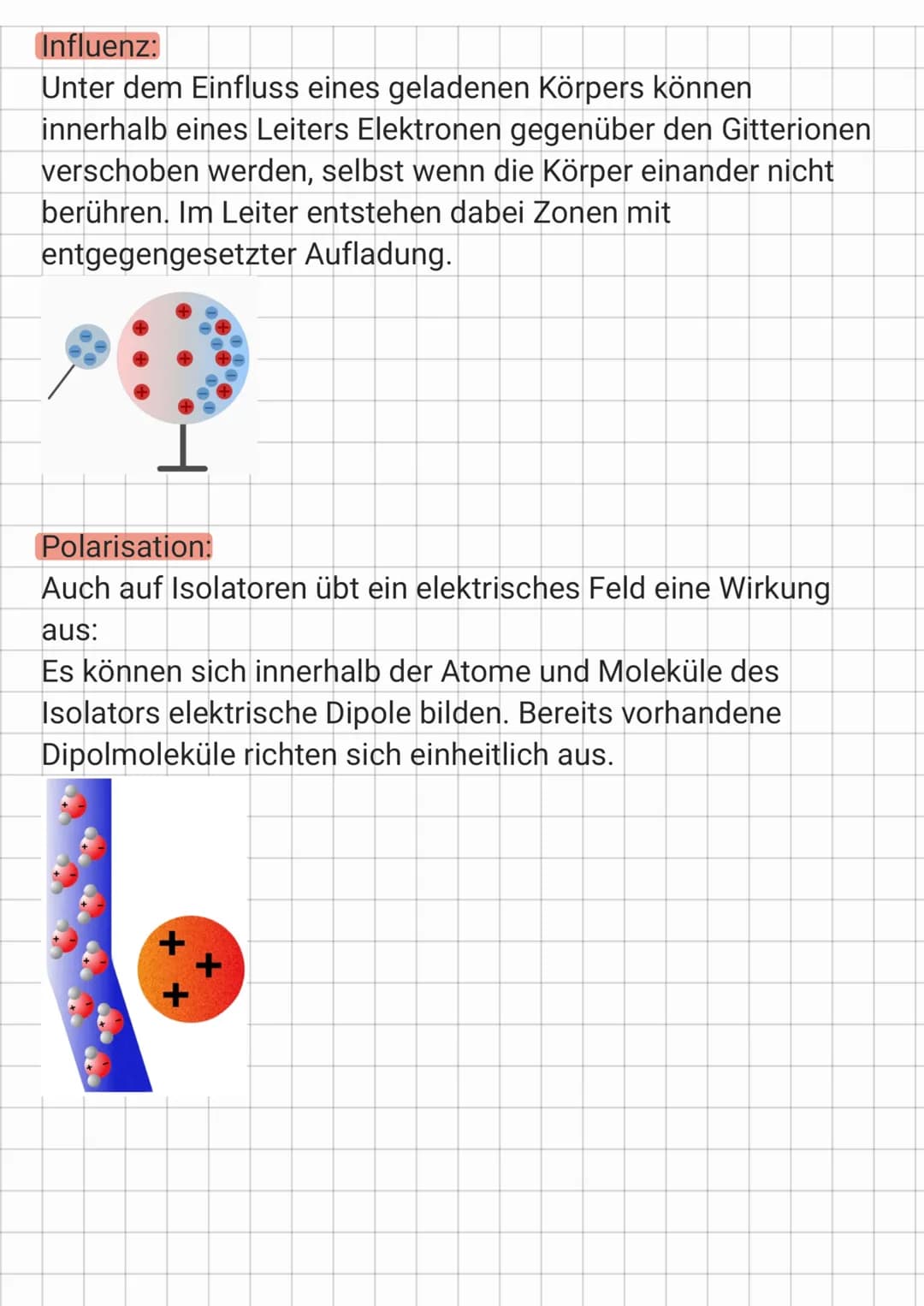 Elektrisches Feld
Eigenschaften Feldlinien:
●
●
Feldlinien laufen von + nach- und haben einen Anfang
und ein Ende
Feldlinien kreuzen und ber