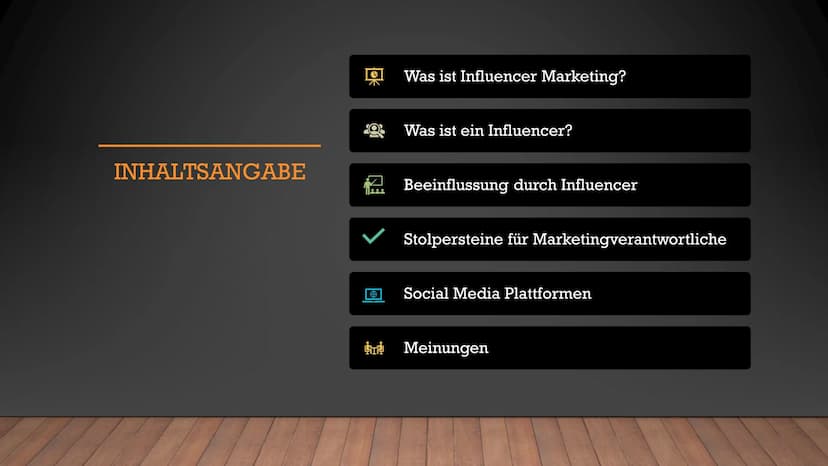 Fluch?
oder
Segen ?
INFLUENCER
MARKETING INHALTSANGABE
1888
ST
Was ist Influencer Marketing?
Was ist ein Influencer?
Beeinflussung durch Inf