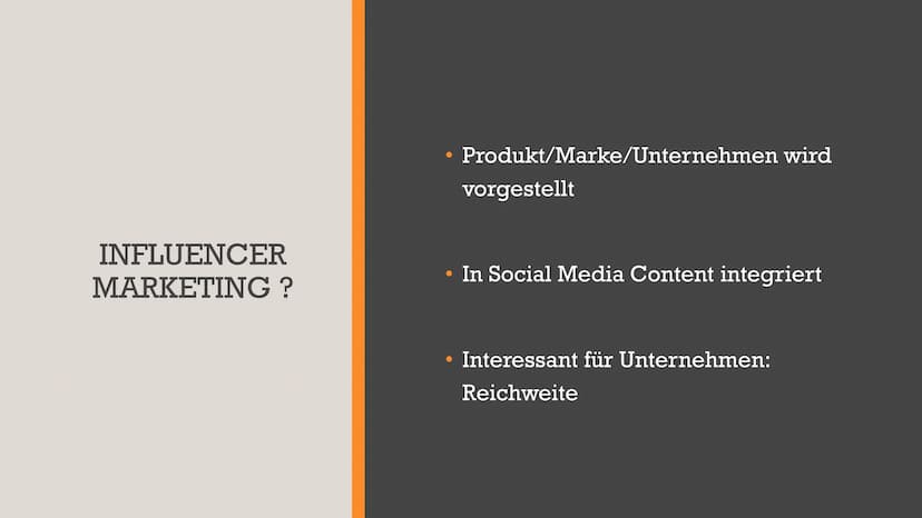 Fluch?
oder
Segen ?
INFLUENCER
MARKETING INHALTSANGABE
1888
ST
Was ist Influencer Marketing?
Was ist ein Influencer?
Beeinflussung durch Inf