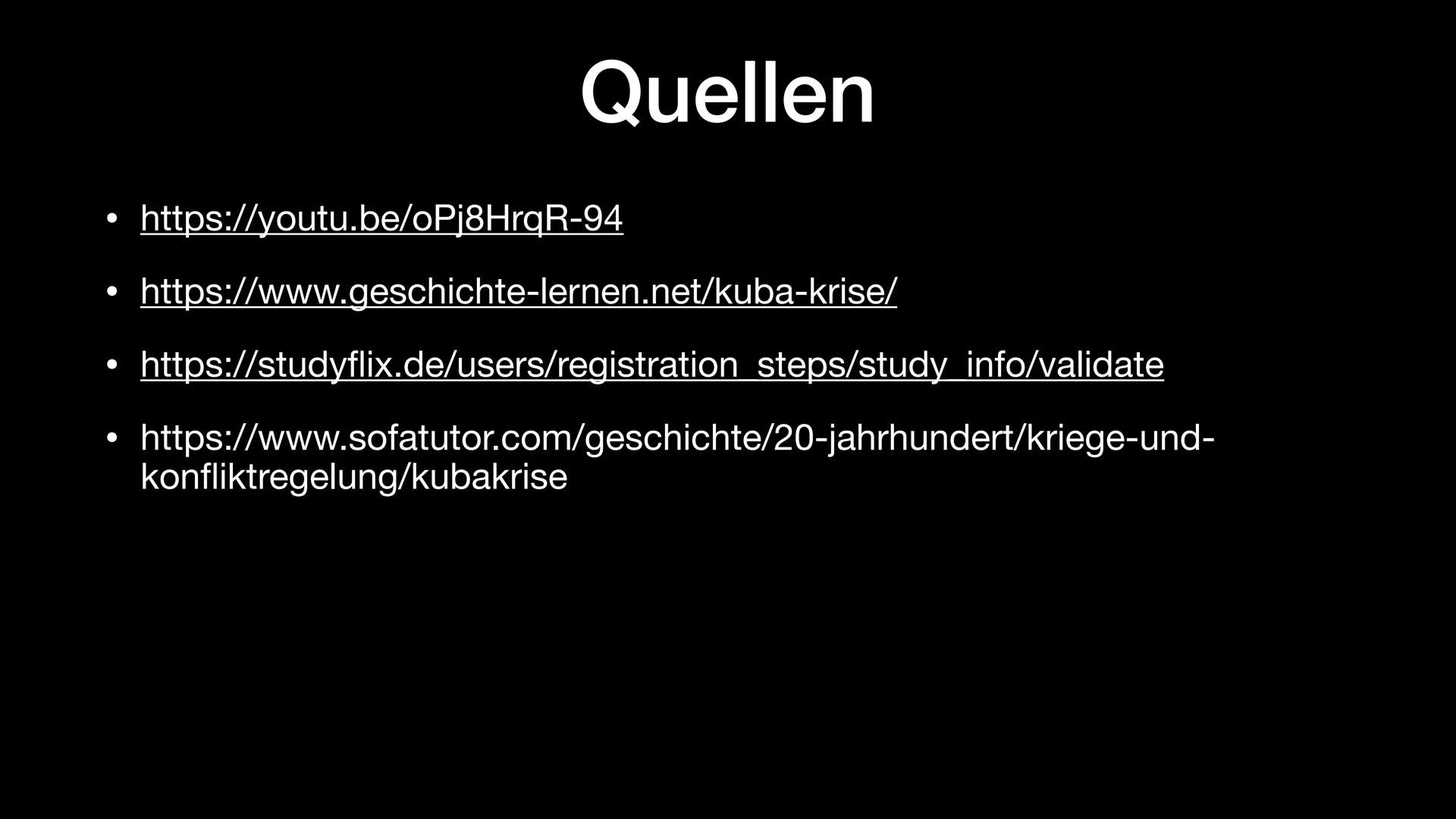 STOP BASES
STOP
NO WAR BLOCKADE
CUBA
EAST WEST
HANDS OFF
CUBA
Kubakrise NO WAR
over CUBA # Struktur

- allgemeine Informationen

- Vorgeschi