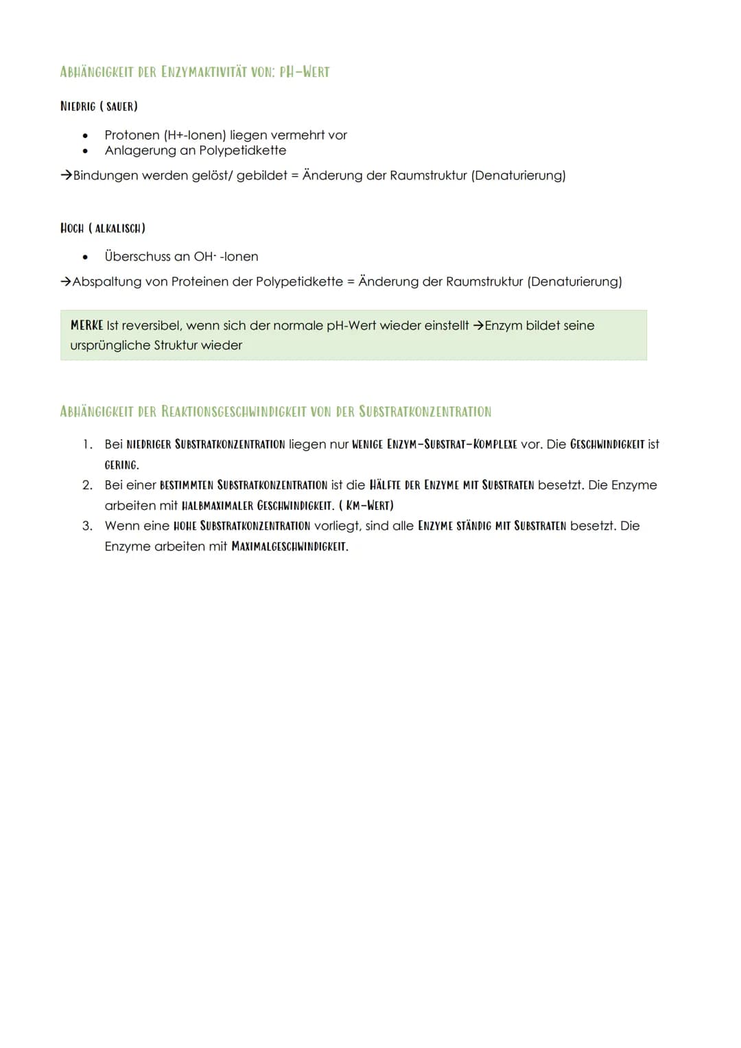 12.1 SPORTBIOLOGIE
1. ENZYME
Biologie Vorabitur
AUFBAU UND FUNKTION VON ENZYMEN
Aus 1000en Aminosäuren, die zu einer Polypeptidkette verknüp
