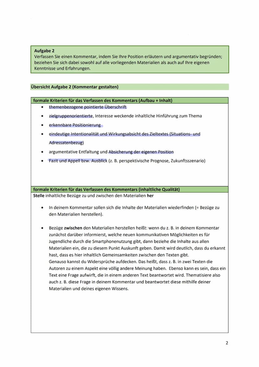 Materialgestütztes Verfassen argumentierender Texte
Kernaussagen
wiedergeben
>Karikatur/Foto
➤ Statistik
➤ Bericht
zusammenfassende
Wiederga