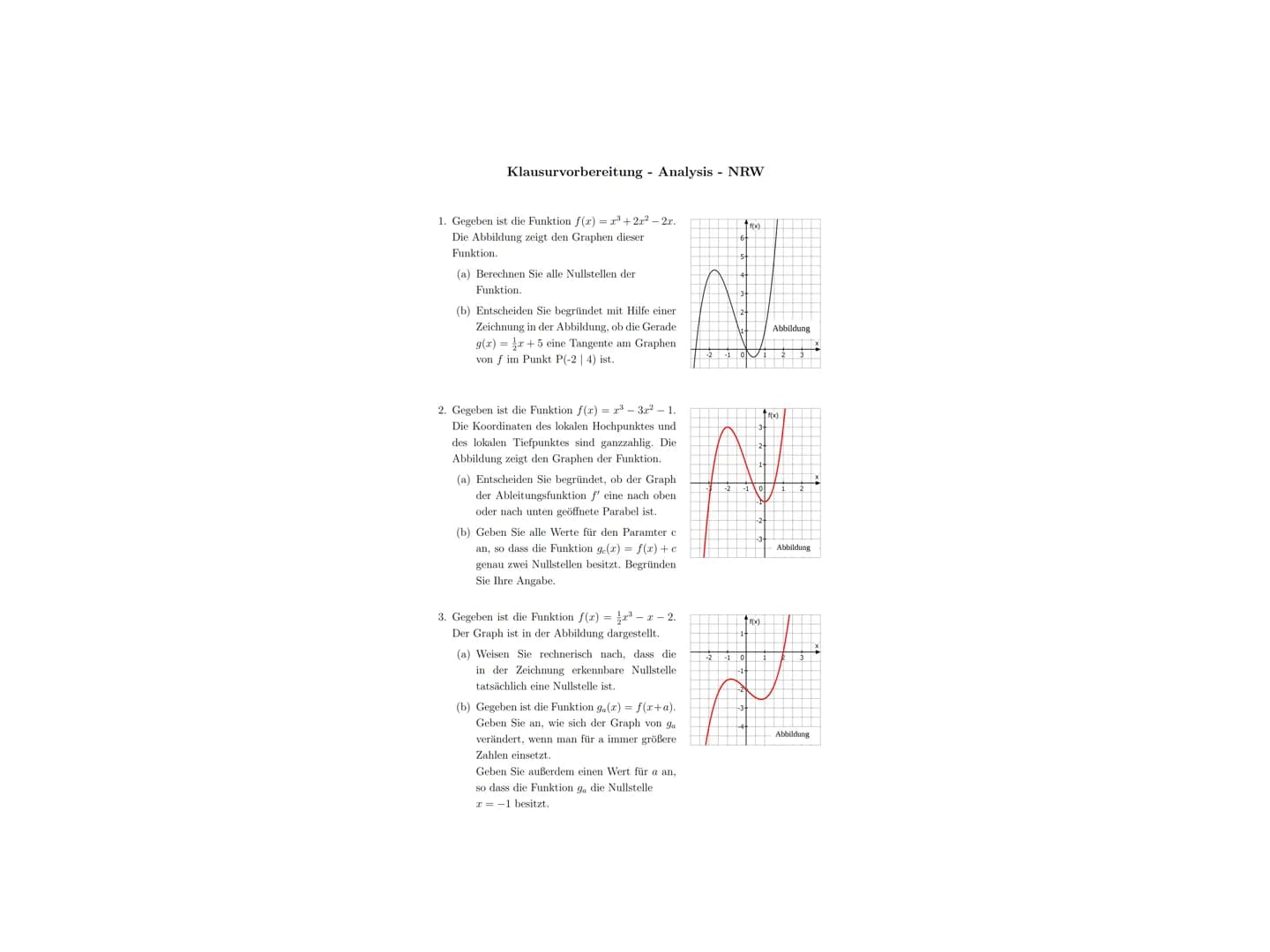 Mathematik
Nullstellen
Wendestellen
Ableitung
Extremstellen
Übungsklausur
Q1-1. Halbjahr fableitung
immer dann anzuwenden, wenn
etwas im Exp