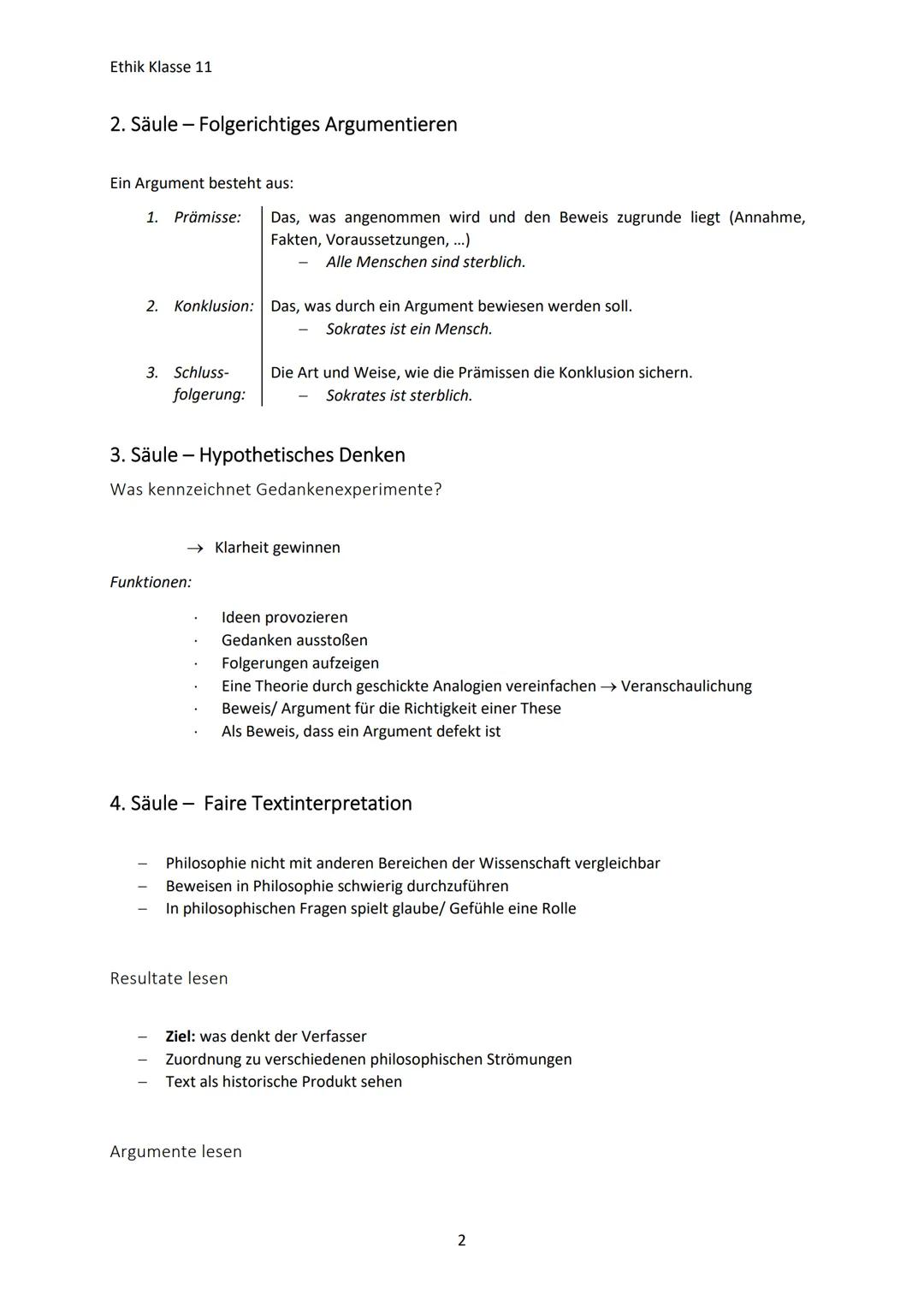 Ethik Klasse 11
ERSCHLIEBEN PHILOSOPHISCHER TEXTE
Was bedeutet Philosophie?
Aus dem griechischen → ,,Liebe zur Weisheit"
Philosophie als Tät