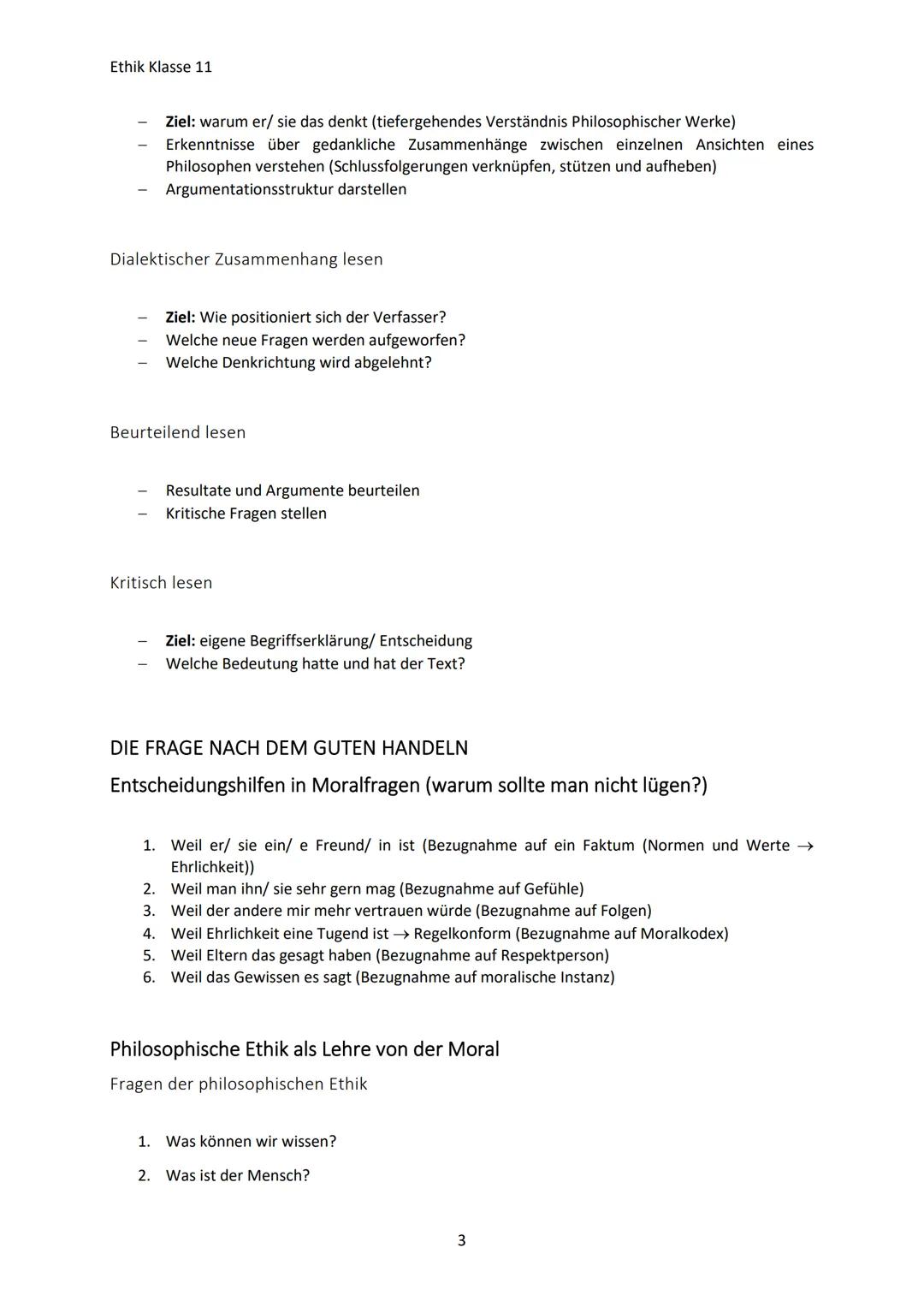 Ethik Klasse 11
ERSCHLIEBEN PHILOSOPHISCHER TEXTE
Was bedeutet Philosophie?
Aus dem griechischen → ,,Liebe zur Weisheit"
Philosophie als Tät