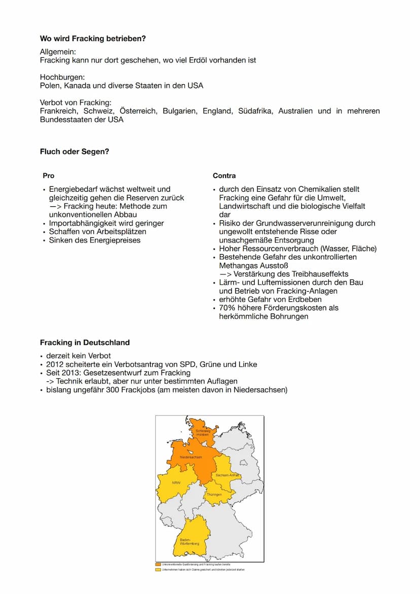 Gymnasium Miesbach
Geografie GEO2
Anna-Lena Hilbert
Funktionsweise:
Was ist Fracking?
Der Begriff ,,Fracking" ist eine Abkürzung für den eng
