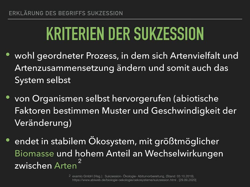 Sukzession GLIEDERUNG
1. KLÄRUNG DER GRUNDLAGEN
2. ERKLÄRUNG DES BEGRIFFS SUKZESSION
3. ARTEN DER SUKZESSION
4. ZEITLICHER ABLAUF DER SUKZES