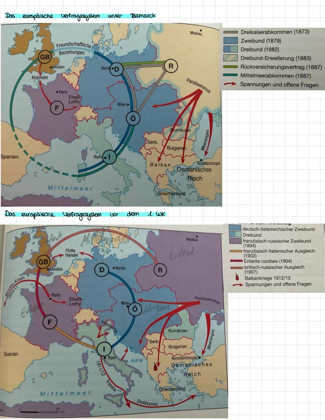 2. Balkankrieg
↳ Gewinner: Serbien
1. Balkantrieg
Balkanstaaten siegten mit &
1912
über Türkei
imperiale Interessen. zwischen
FR & DE stieße