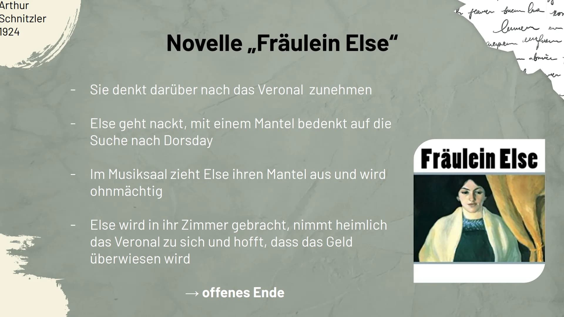 Buchners Schulbibliothek der Moderne
ARTHUR SCHNITZLER
FRÄULEIN ELSE
TEXT & KOMMENTAR
Literatur und
Sprache um
1900
Neue Ausdrucksformen der