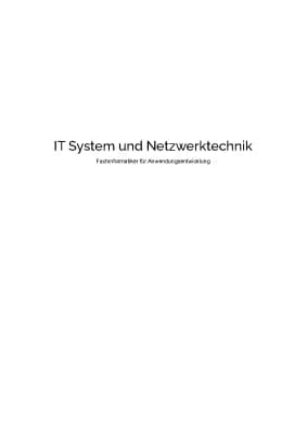 Know IT System und Netzwerktechnik - Zusammenfassung thumbnail