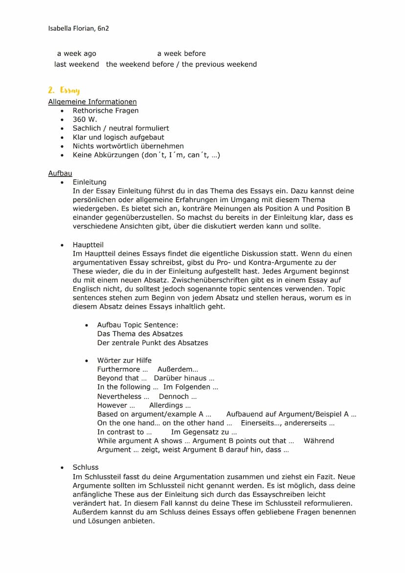Isabella Florian, 6n2
1. Report
Allgemeine Informationen
Sachlich/ neutral formuliert
Klar und logisch aufgebaut
● Nichts wortwörtlich übern