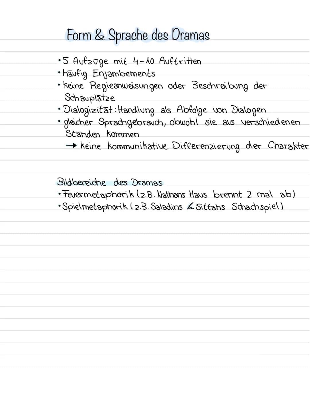 Nathan der Weise
Allgemeines /Grunddaten
Autor: Gotthold Ephraim Lessing
• Jahr der Veröffentlichung: 1779
•Text sorte: Drama
•Aufbau: 5 Auf