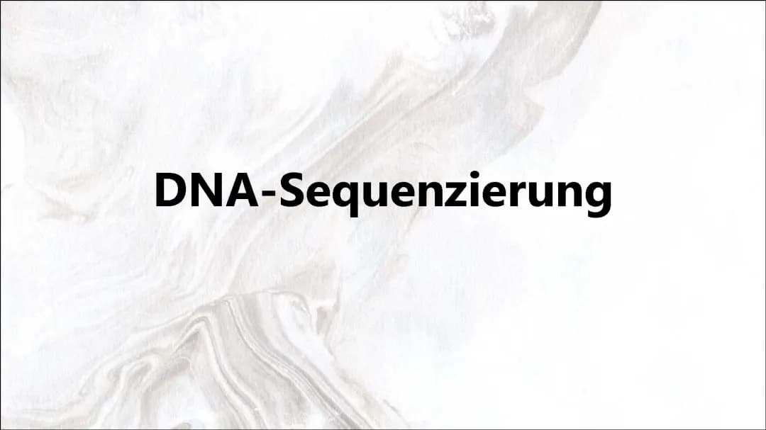 DNA-Sequenzierung