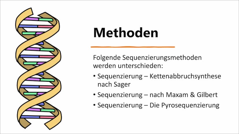 DNA-Sequenzierung Inhaltsverzeichnis
●
●
●
●
●
●
Definition DNA-Sequenzierung
Bedeutung von DNA-Sequenzierung
Methoden
Verfahren nach Sanger