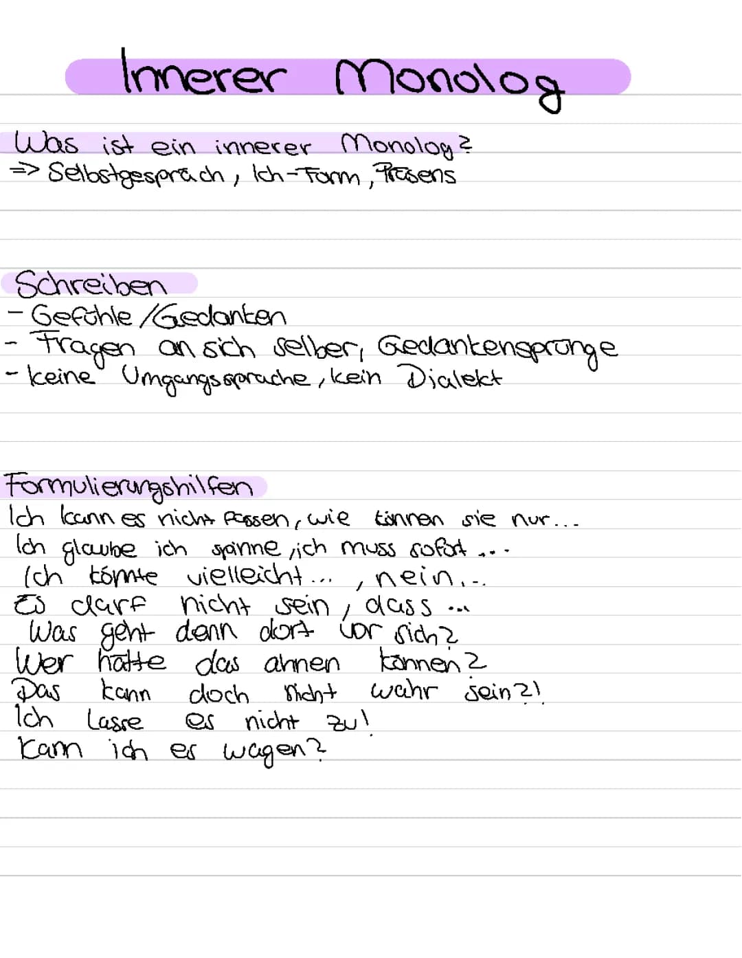 Innerer Monolog 