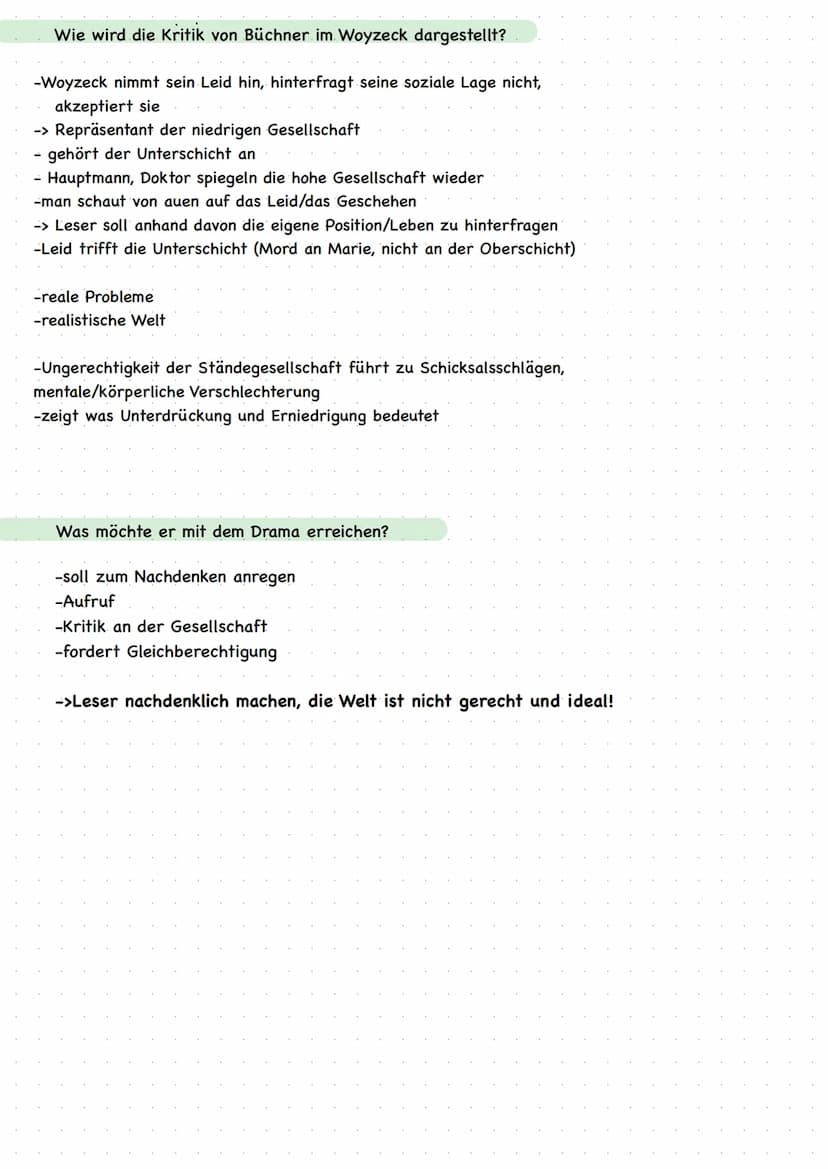 Inhalt
Titel:Woyzeck
Autor:Georg Büchner
Erscheinungsjahr:
Genre:
Gattung: soziales Drama/Tragödie
Epoche:Vormärz
Das Dramenfragment handelt