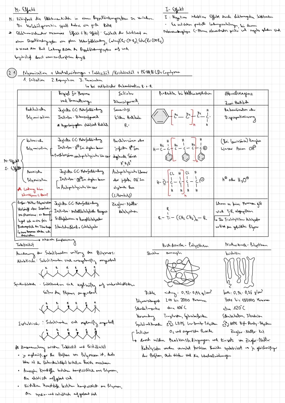 Sem 2. Chemie LEK ~ Kunststoffe Kunstoff button
(1.1) Kunstoffklassen und Struktur
Verhalten bai
thermischer Belastung
Verhalten bei
mechani