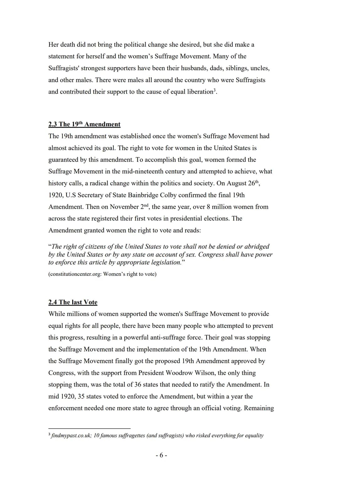 Gesamtschule
Gesamtschule
Sekundarstufe II
Q1
Schuljahr 2021/2022
Author:
Term Paper
The Suffragette Movement
How did the Suffragette moveme