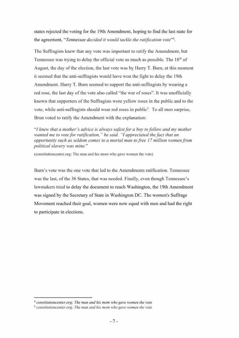 Gesamtschule
Gesamtschule
Sekundarstufe II
Q1
Schuljahr 2021/2022
Author:
Term Paper
The Suffragette Movement
How did the Suffragette moveme