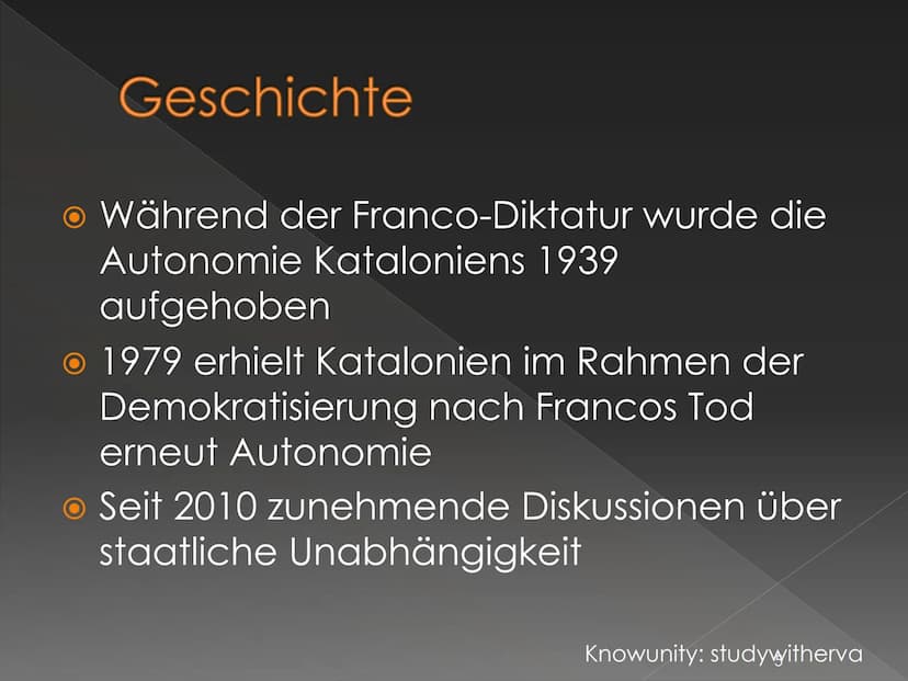 Katalonien
Soll Katalonien unabhängig werden?
Knowunity: studywitherva Inhaltsverzeichnis
• Wo liegt Katalonien?
O Wichtige Informationen
Wa