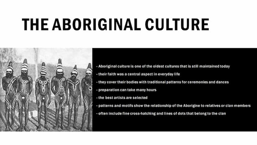 THE BASICS
Aborigines
- live in Australia
- no uniform folk
- tribes or clans with different customs and languages
- lived mainly as hunter-