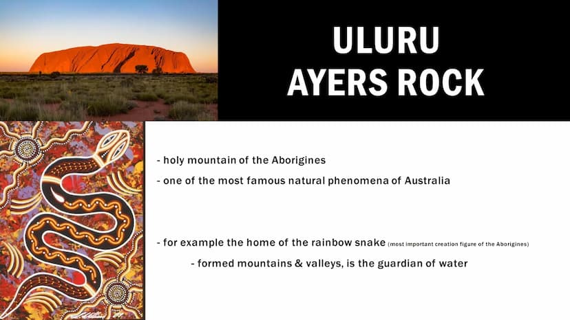 THE BASICS
Aborigines
- live in Australia
- no uniform folk
- tribes or clans with different customs and languages
- lived mainly as hunter-