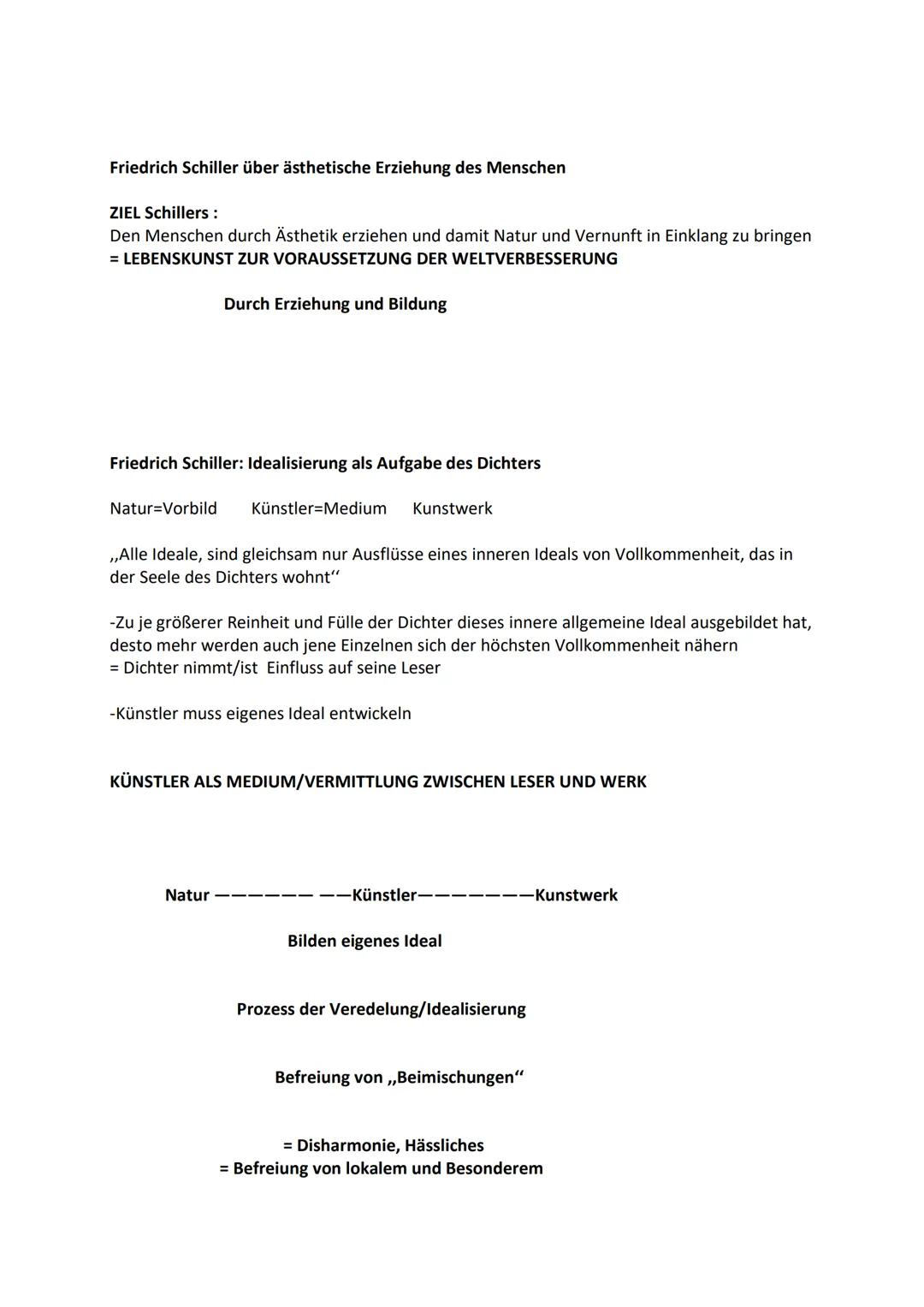 Weimarer Klassik 1786-1805
- Orientierung: klassische antike Vorbildern der griechischen Gesellschaft
- Ausgleich finden zwischen Gefühlen, 