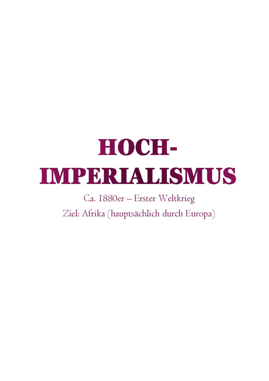 Hochimperialismus