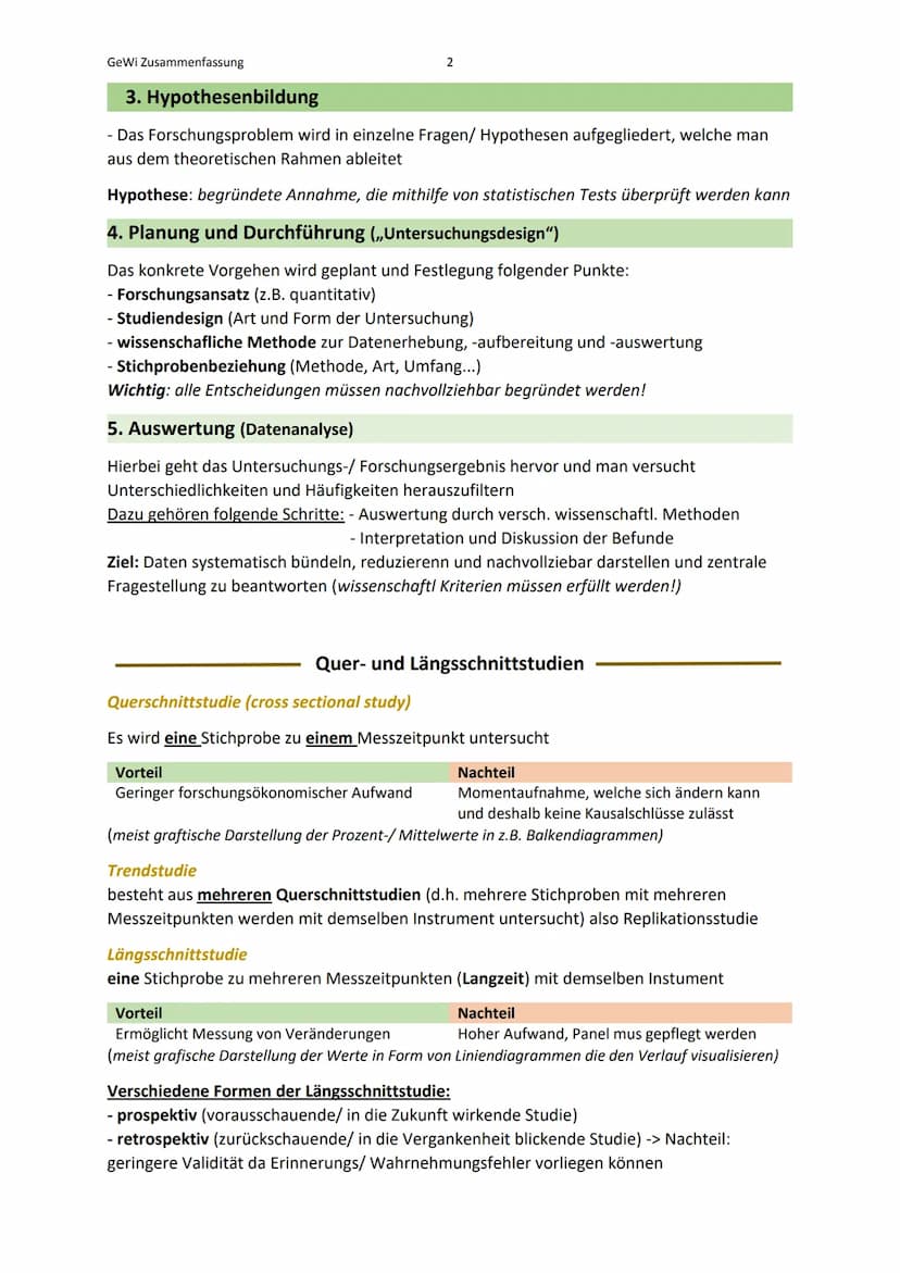 GeWi Zusammenfassung
Lernbereich 1: Wissenschaftlich arbeiten
Was ist Wissenschaft?
Wissenschaft (als Lehre)
Besteht aus: - Verortung (z.B. 