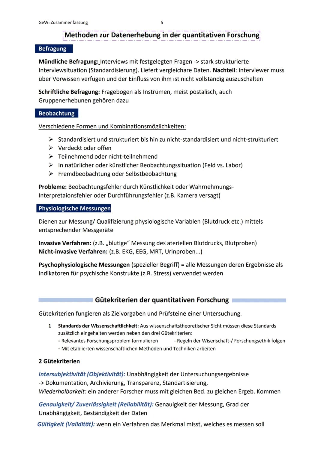GeWi Zusammenfassung
Lernbereich 1: Wissenschaftlich arbeiten
Was ist Wissenschaft?
Wissenschaft (als Lehre)
Besteht aus: - Verortung (z.B. 