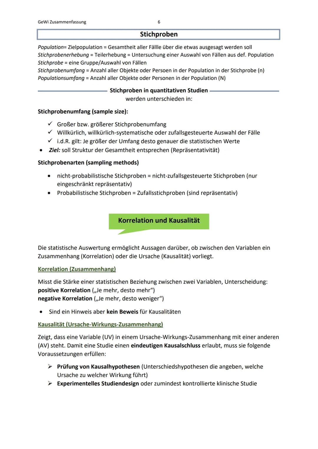 GeWi Zusammenfassung
Lernbereich 1: Wissenschaftlich arbeiten
Was ist Wissenschaft?
Wissenschaft (als Lehre)
Besteht aus: - Verortung (z.B. 