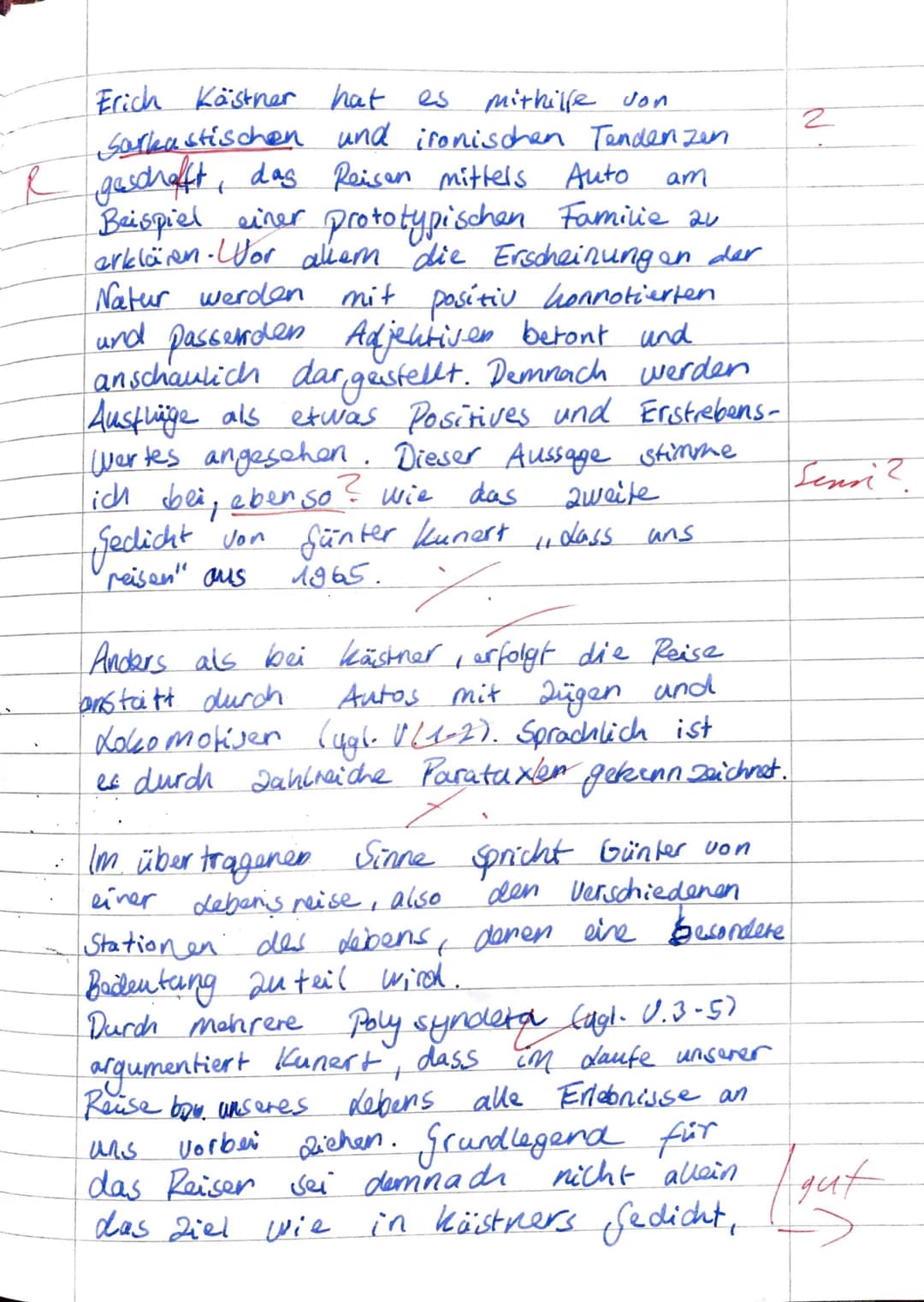 Deutsch Grundkurs 12/1
Erste Kursarbeit 12/1: Analyse und Interpretation literarischer Texte
Arbeitszeit: drei Unterrichtsstunden inklusive 