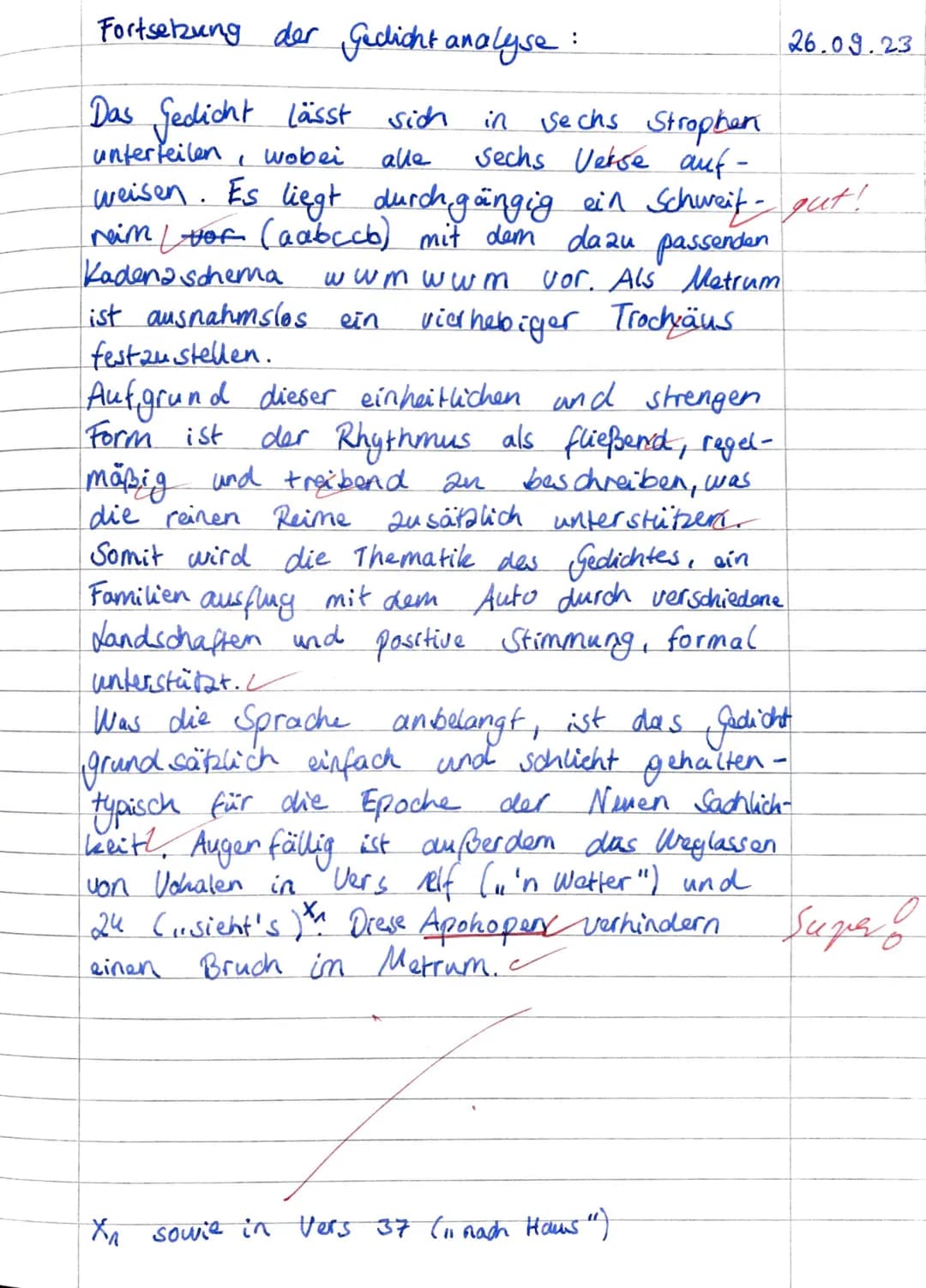 Deutsch Grundkurs 12/1
Erste Kursarbeit 12/1: Analyse und Interpretation literarischer Texte
Arbeitszeit: drei Unterrichtsstunden inklusive 