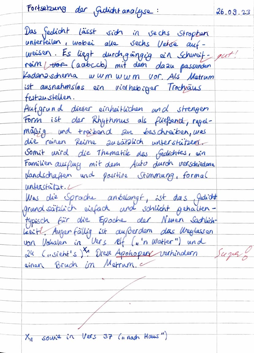 Deutsch Grundkurs 12/1
Erste Kursarbeit 12/1: Analyse und Interpretation literarischer Texte
Arbeitszeit: drei Unterrichtsstunden inklusive 