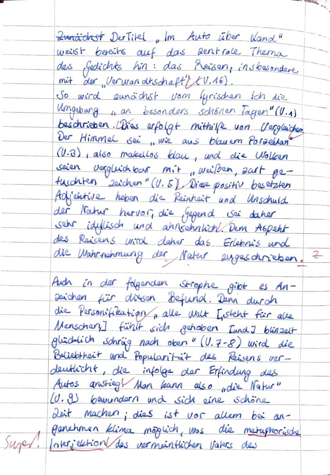 Deutsch Grundkurs 12/1
Erste Kursarbeit 12/1: Analyse und Interpretation literarischer Texte
Arbeitszeit: drei Unterrichtsstunden inklusive 