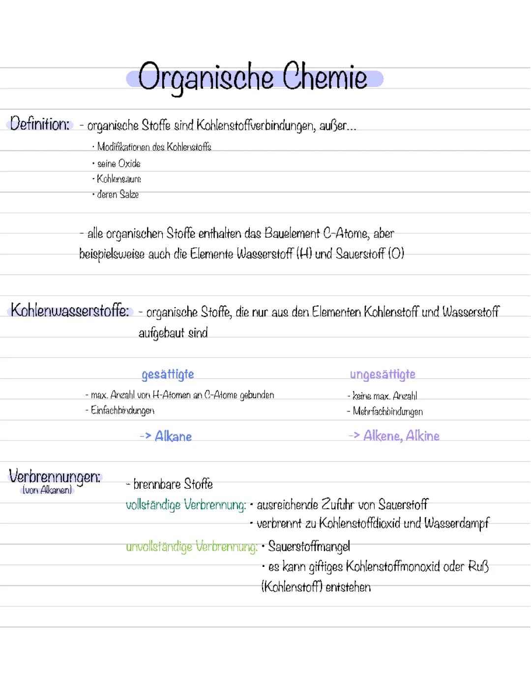 Organische Chemie 