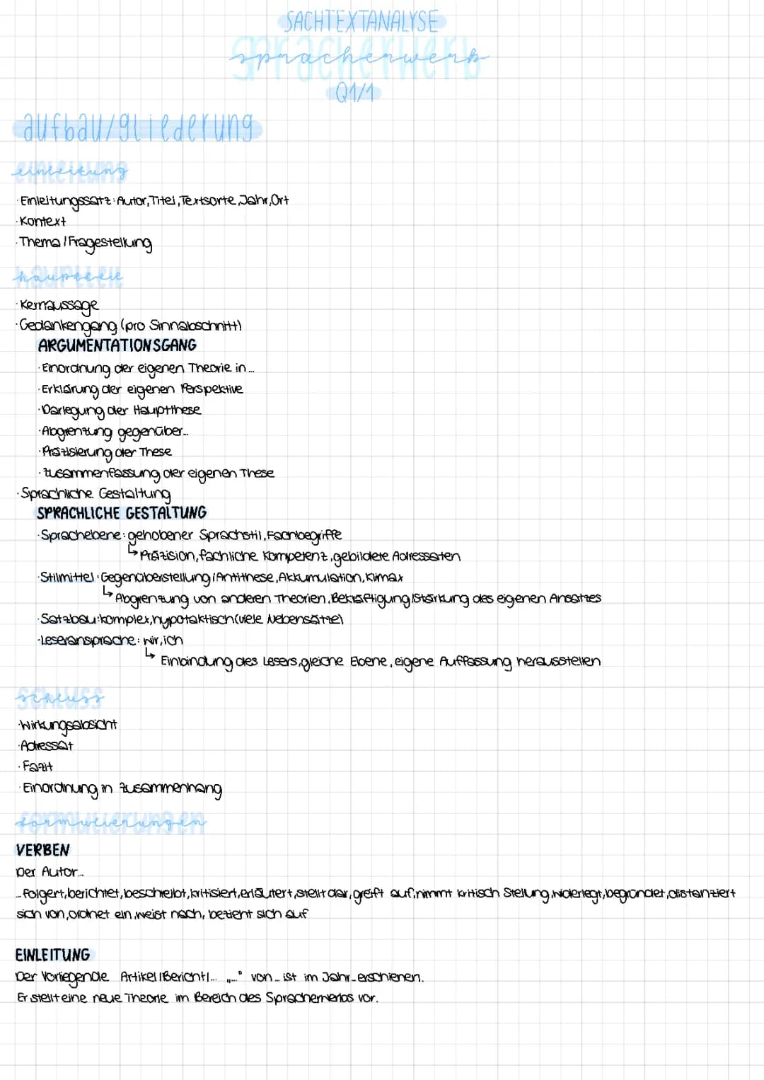 spracherwerbstheorien/sachtextanalyse