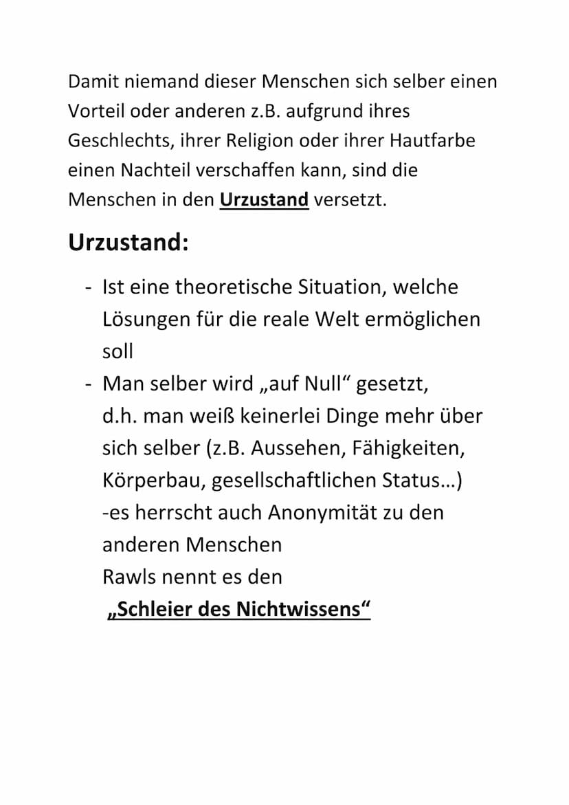 John Rawls Theorie der
Gerechtigkeit
Das
Gedankenexperiment:
- Menschen kommen auf freiwilliger Basis
zusammen, um ihr gesellschaftliches
Zu