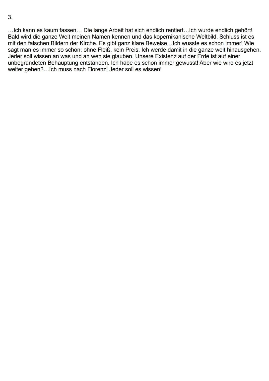 Probeklausur
Name:
Kurs: GK Deutsch / Jahrgangsstufe EF
Thema der Unterrichtsreihe:
Bertolt Brechts Drama „Leben des Galilei" -
Dialoganalys