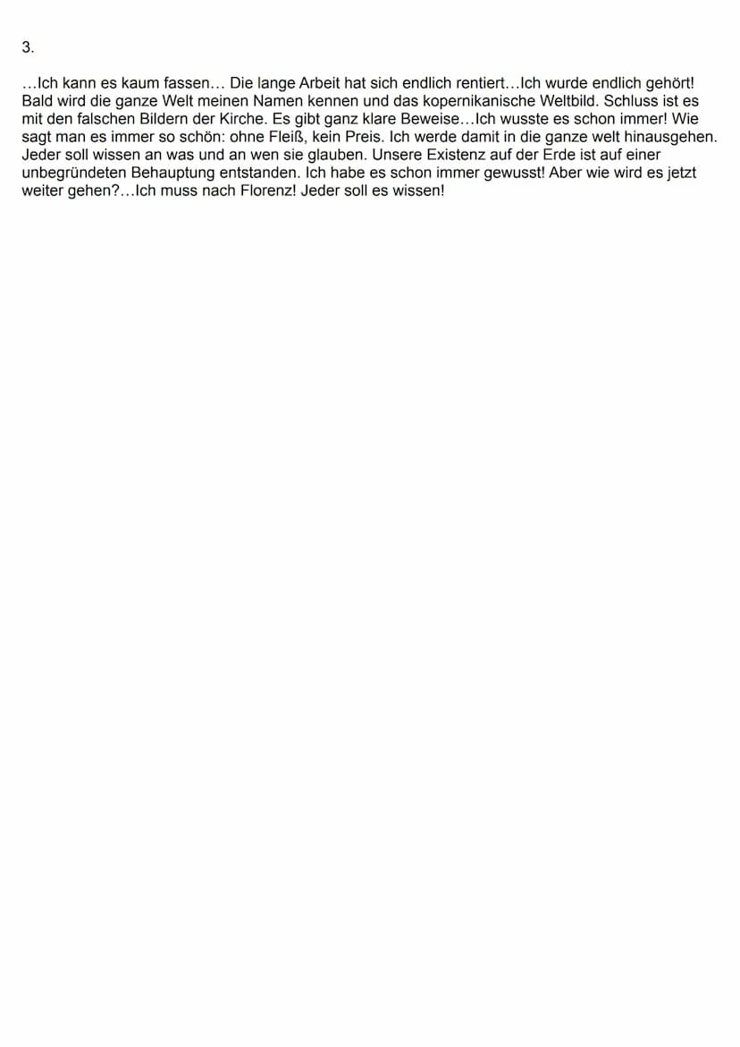 Probeklausur
Name:
Kurs: GK Deutsch / Jahrgangsstufe EF
Thema der Unterrichtsreihe:
Bertolt Brechts Drama „Leben des Galilei" -
Dialoganalys