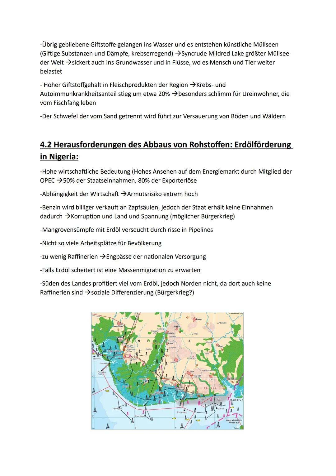 # Erdkunde Q3

## 1.1Systematik der Rohstoffe:

Primärrohstoffe: Rohstoffe, die direkt aus der Natur gewonnen werden

→Agrarrohstoffe, Indus