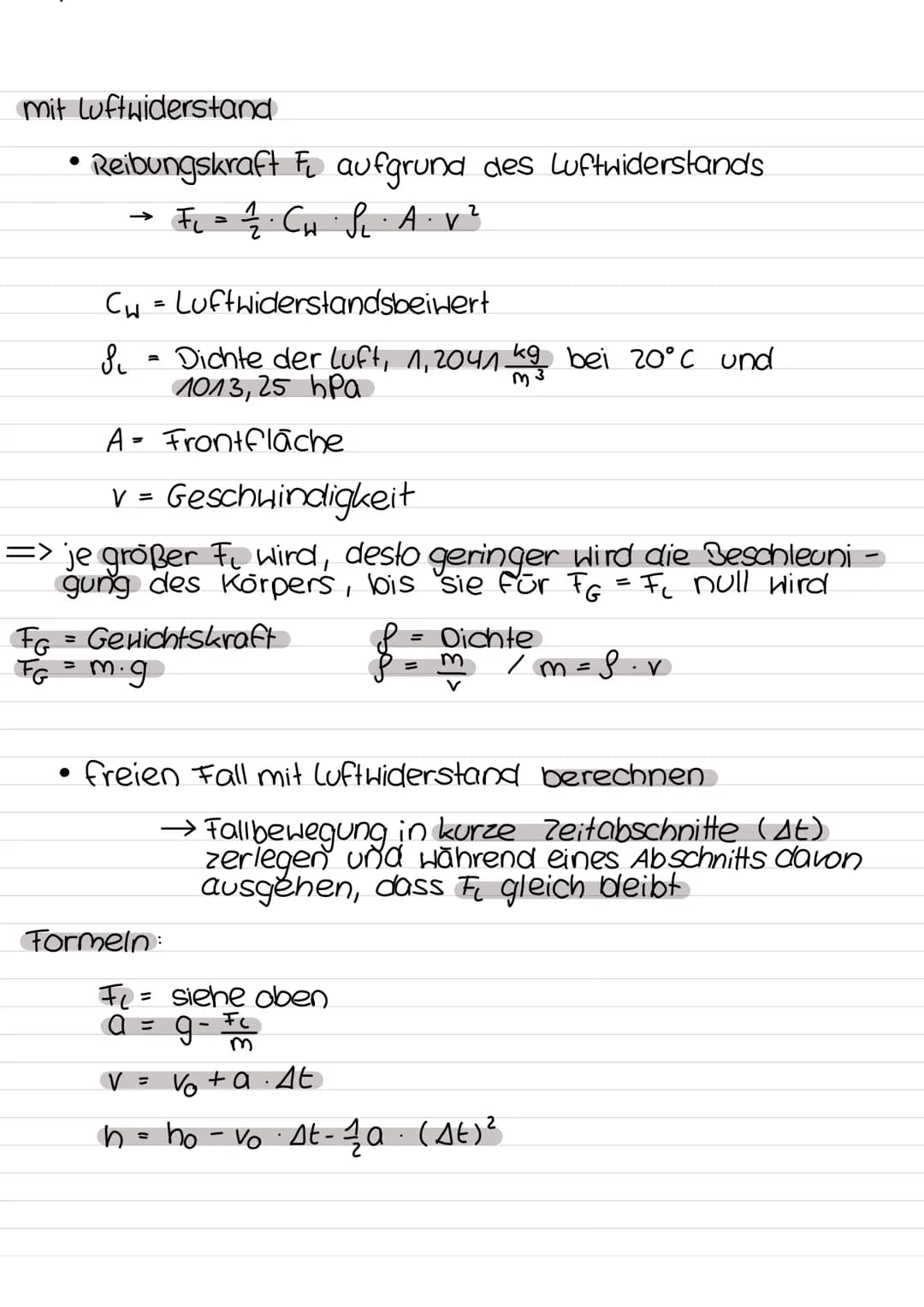 FREIER FALL
kein Luftwiderstand
• Eine exakte Parabel des freien Falls hätte die Gleichung
s(t)= a.t²
2
dagegen wäre dies die Gleichung eine