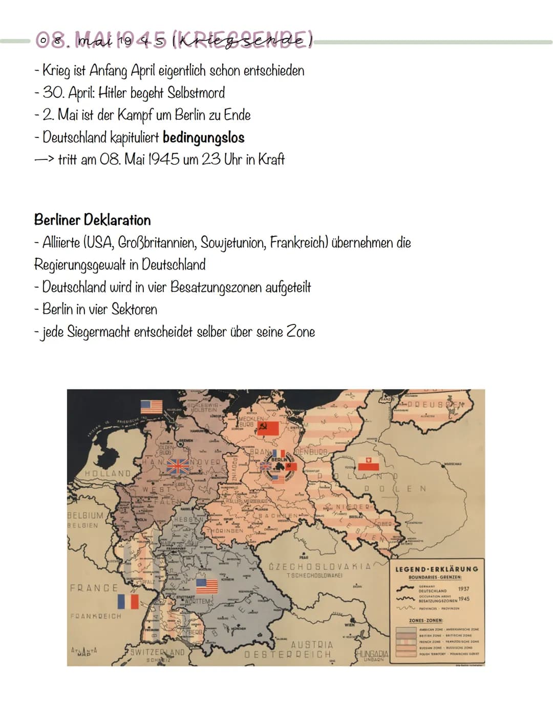 08. mai 1945
(KRIEBSENDE).
-Krieg ist Anfang April eigentlich schon entschieden
- 30. April: Hitler begeht Selbstmord
- 2. Mai ist der Kampf