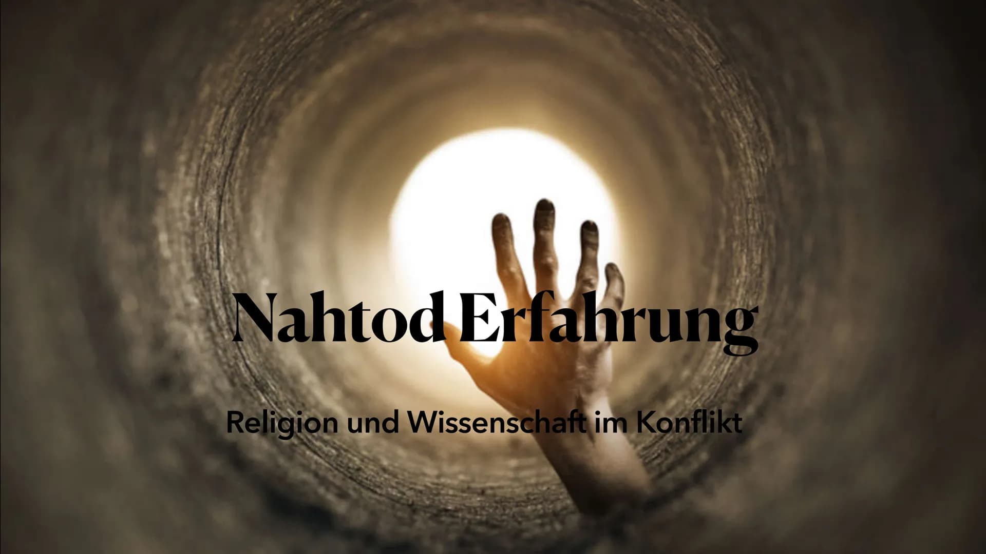 Nahtod Erfahrung
Religion und Wissenschaft im Konflikt . 1. Was ist eine Nahtod Erfahrung?
. 2. Erlebnisberichte
●
●
Inhaltsangabe
●
3.Nahto