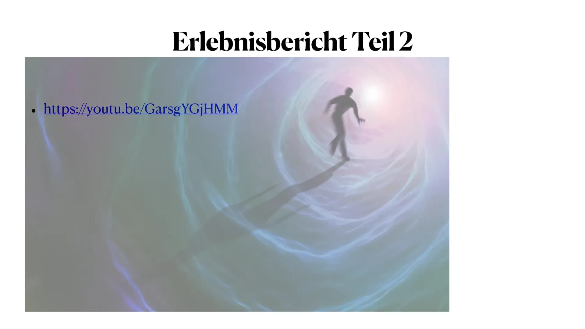 Nahtod Erfahrung
Religion und Wissenschaft im Konflikt . 1. Was ist eine Nahtod Erfahrung?
. 2. Erlebnisberichte
●
●
Inhaltsangabe
●
3.Nahto