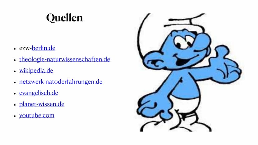 Nahtod Erfahrung
Religion und Wissenschaft im Konflikt . 1. Was ist eine Nahtod Erfahrung?
. 2. Erlebnisberichte
●
●
Inhaltsangabe
●
3.Nahto
