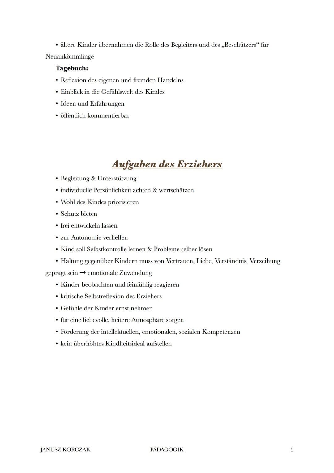 Refompädagoge Korczak
Janusz Korczak
Geburt: 1878
• wohlhabend, jüdischer Herkunft
• Arbeit in einer Kinderarztpraxis → Kinderarzt
• 1912: L