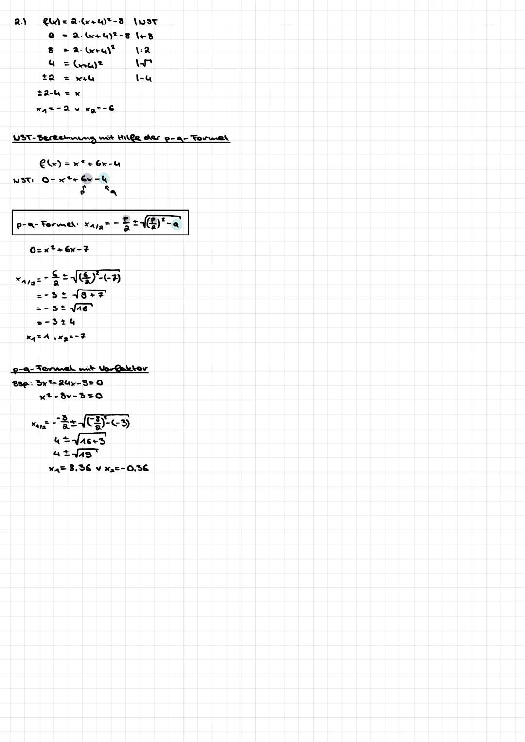 Nullstelle
AY
7
Nullstelle
hier gilt, y=0 bew. fu)=0
teine Nullstelle
Wurzelziehen
1.) Bap: f(x)=x²-25
x
0=x²-25 1+25
25 = x²
15
5 = x₁ √ x₂